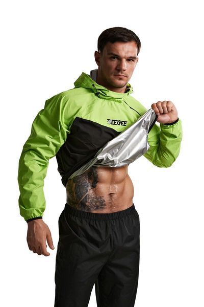Спортивна куртка для схуднення Fire suit - MLB, чоловіча, жовта (M) kfs-mlb-yellow фото