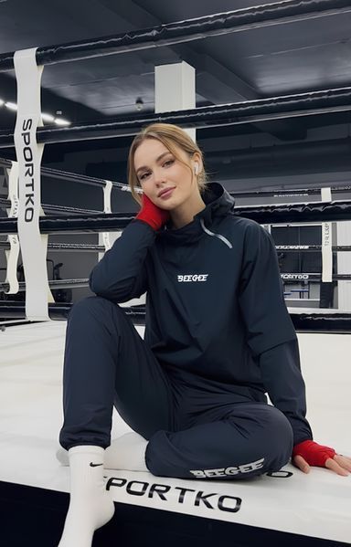 Костюм сауна для спорта Fire suit - MLK, женский, темно синий (M) wfs-mlk-black фото