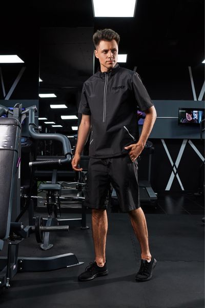 Костюм для схуднення, з шортами Fire suit - MLD, чорний (M) fs-mld-black фото